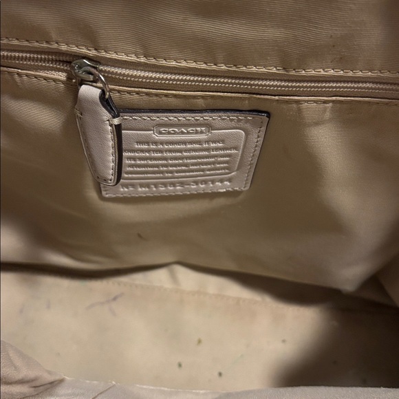 Coach Off-White Leather Satchel - Picture 3 of 4